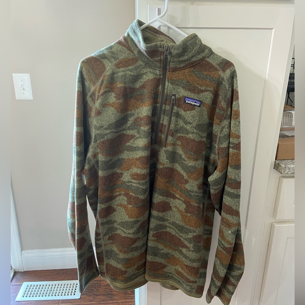 Camo Patagonia Men’s Better Sweater 1/4 Zip